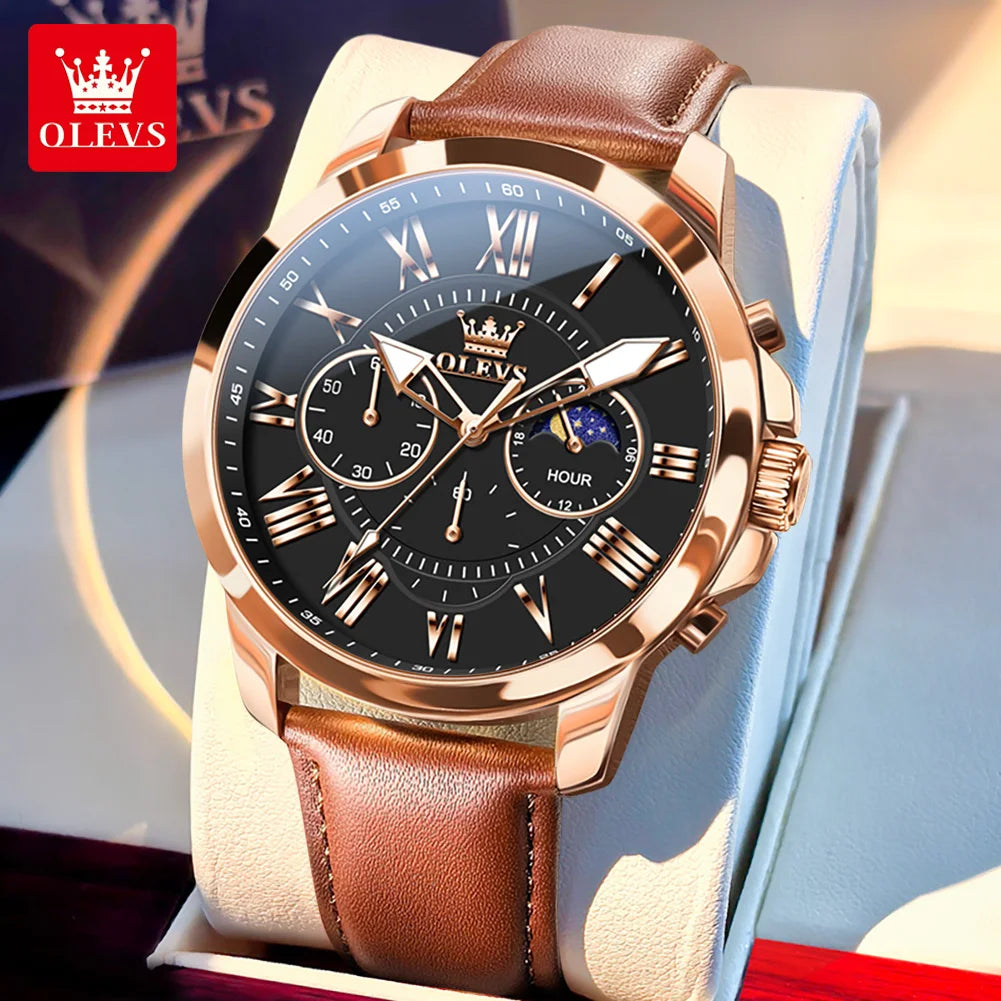 Relógios Masculinos Pulseira de Couro